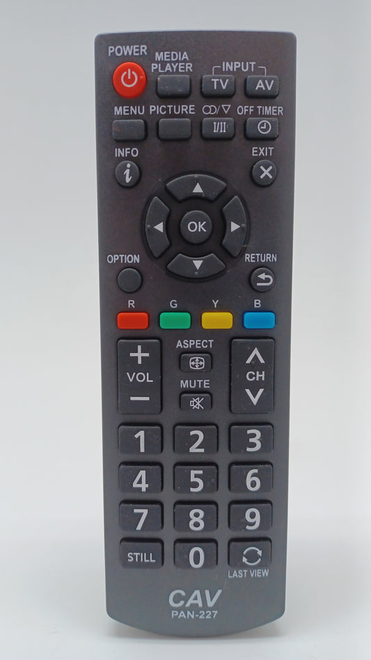 Replacement Remote for Panasonic PAN -227