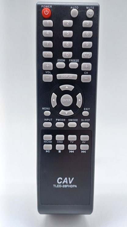 Replacement Remote for Telefunken TLED - 26FHDPA