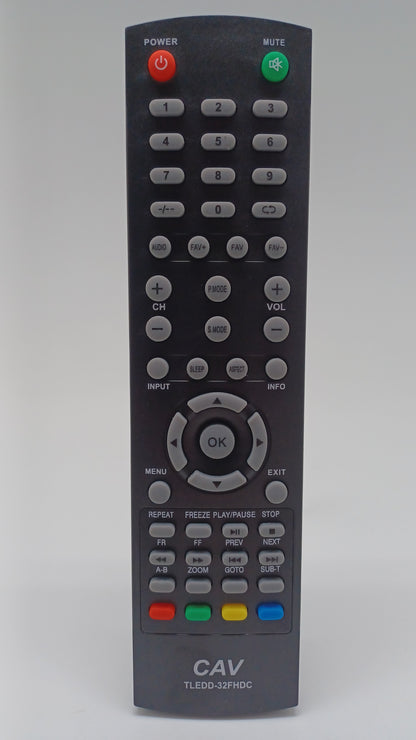 Replacement Remote for Telefunken TLEDD - 32FHDC